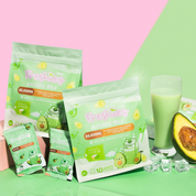 20 Freshies Avocado Milk Collagen Drink by Juju Glow, 10 Sachets