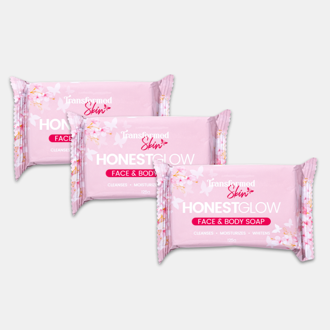 3 Bars HonestGlow Glass Skin Soap, 100g Each