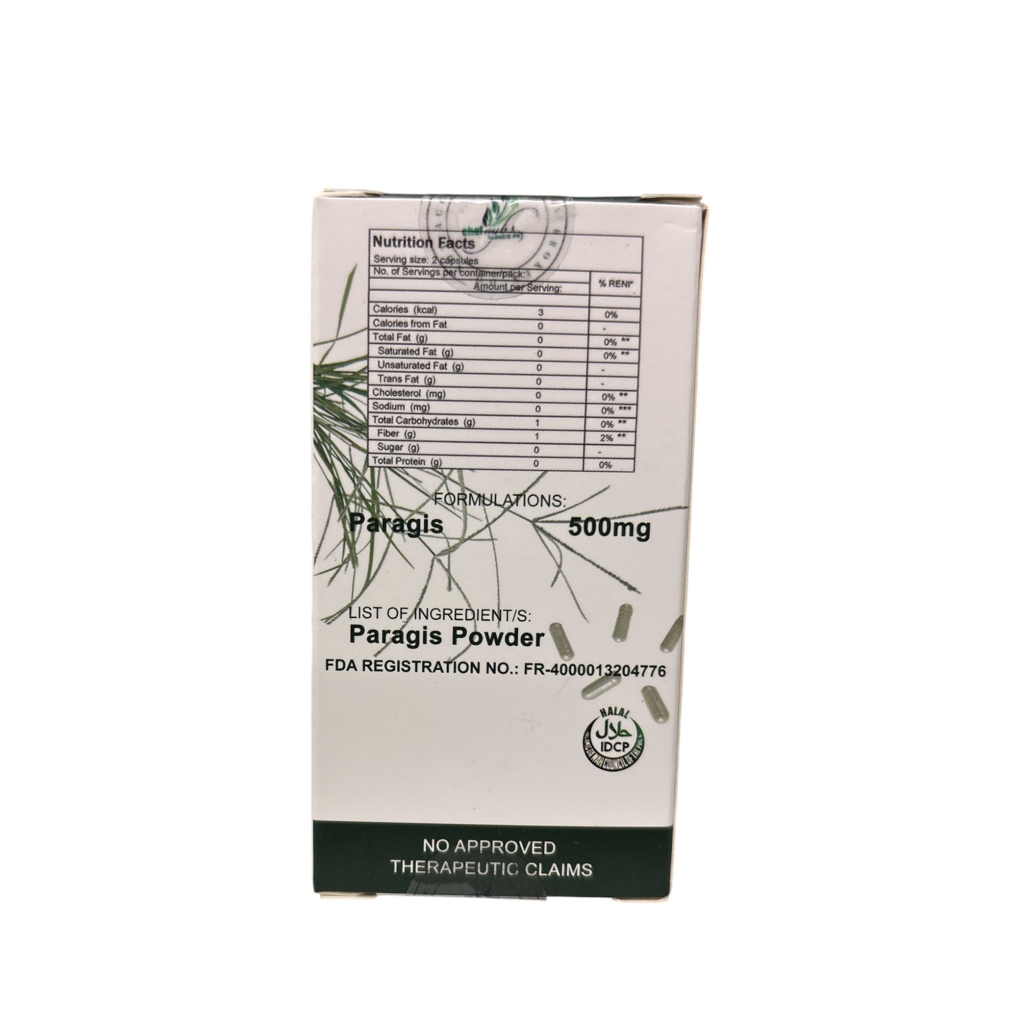 Paragis Pure Capsules - Natural Vitality Supplement with Paragis Grass Extract for Holistic Wellness & Immune Support - 100% Pure & Concentrated Formula
