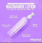 Prestige International Niacinamide Lotion 250ml - Skin Brightening & Moisturizing