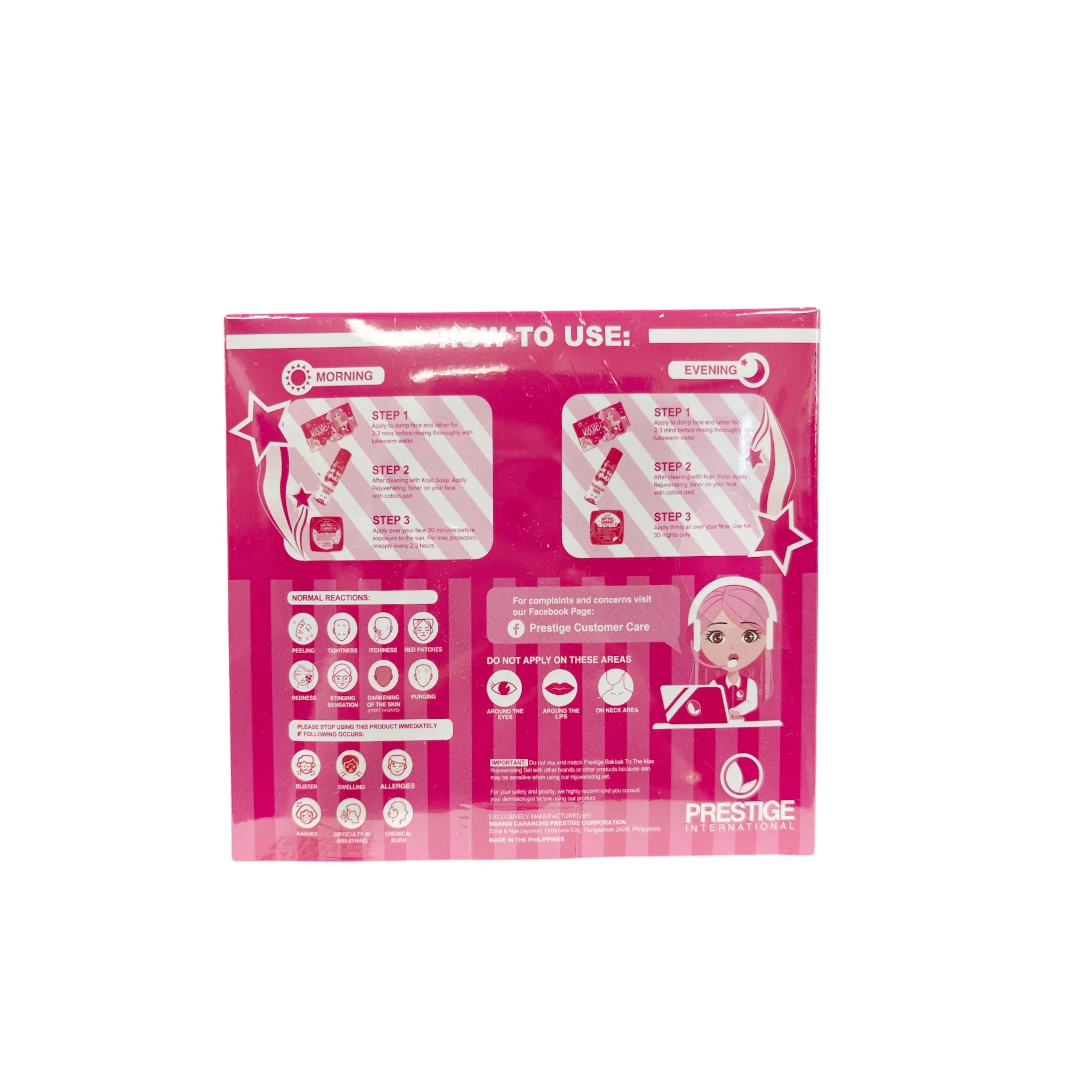 Prestige International Bundle: Rejuvenating Plus Set & 50g Sunscreen Gel-Cream