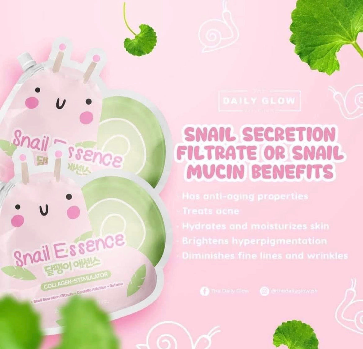 The Daily Glow Essentials Watermelon Glow Aqua Moisturizer, Serum Soap & Snail Serum