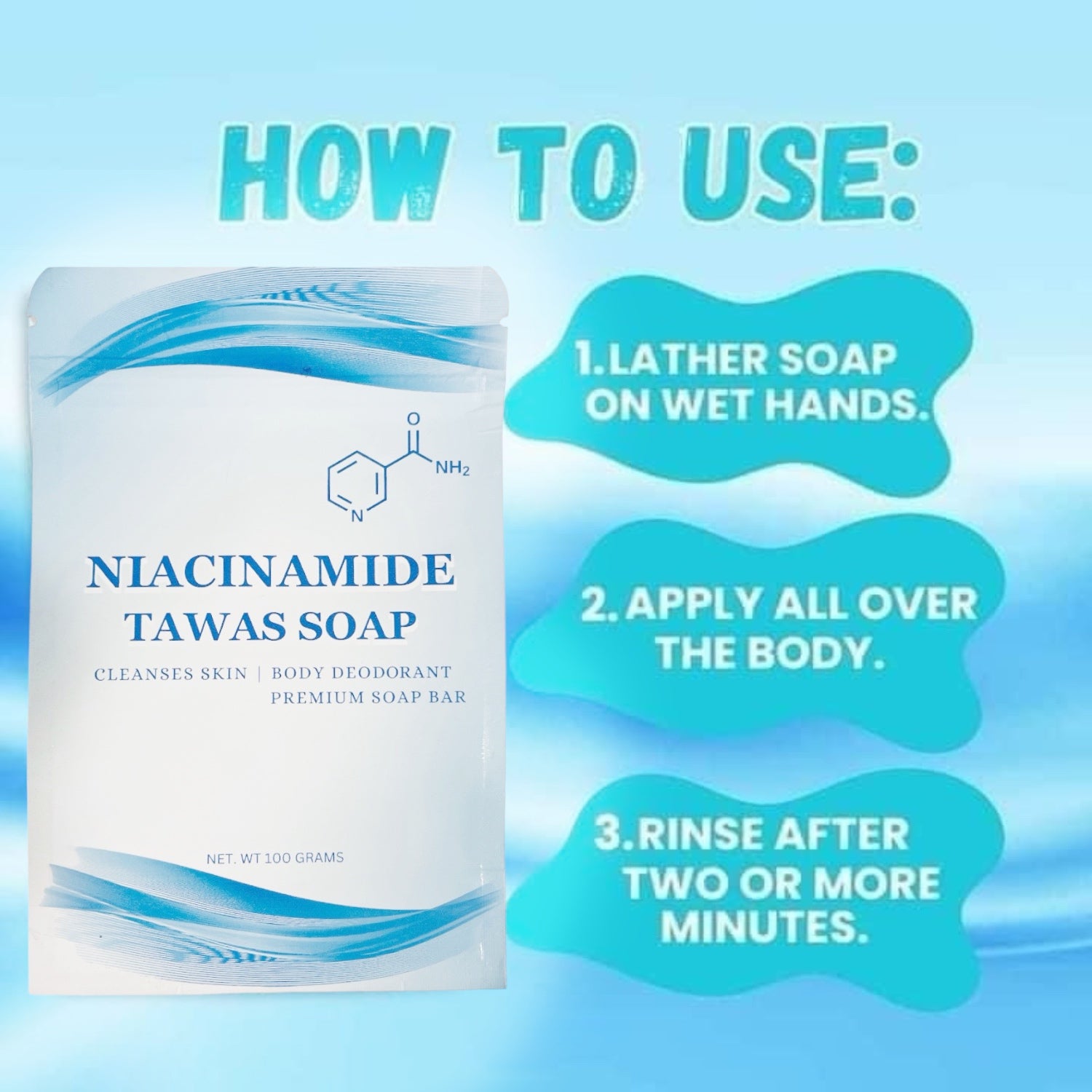 Niacinamide Tawas Soap - 100g