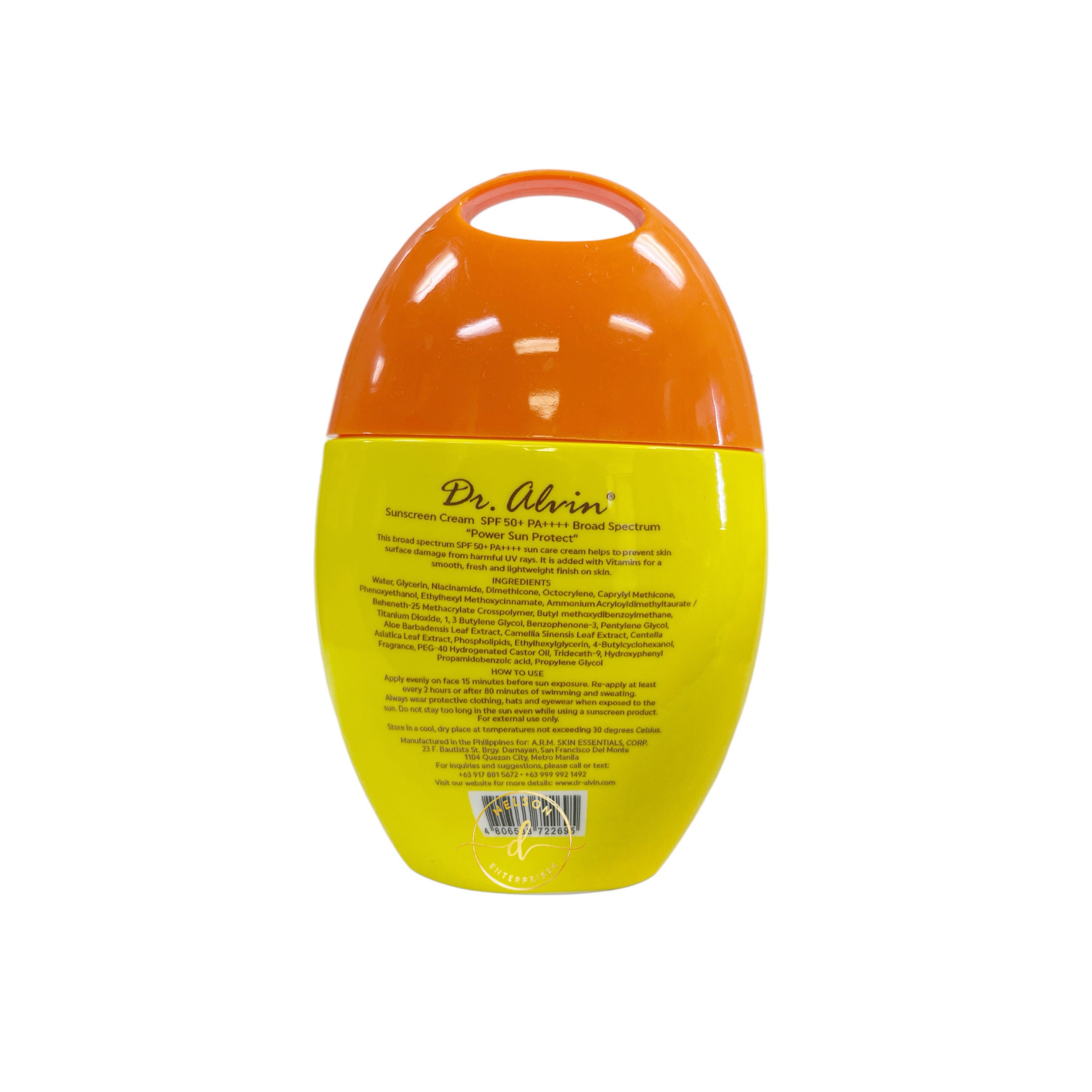 Dr. Alvin Power Sun Protect Sunscreen Cream SPF 50, 50ml