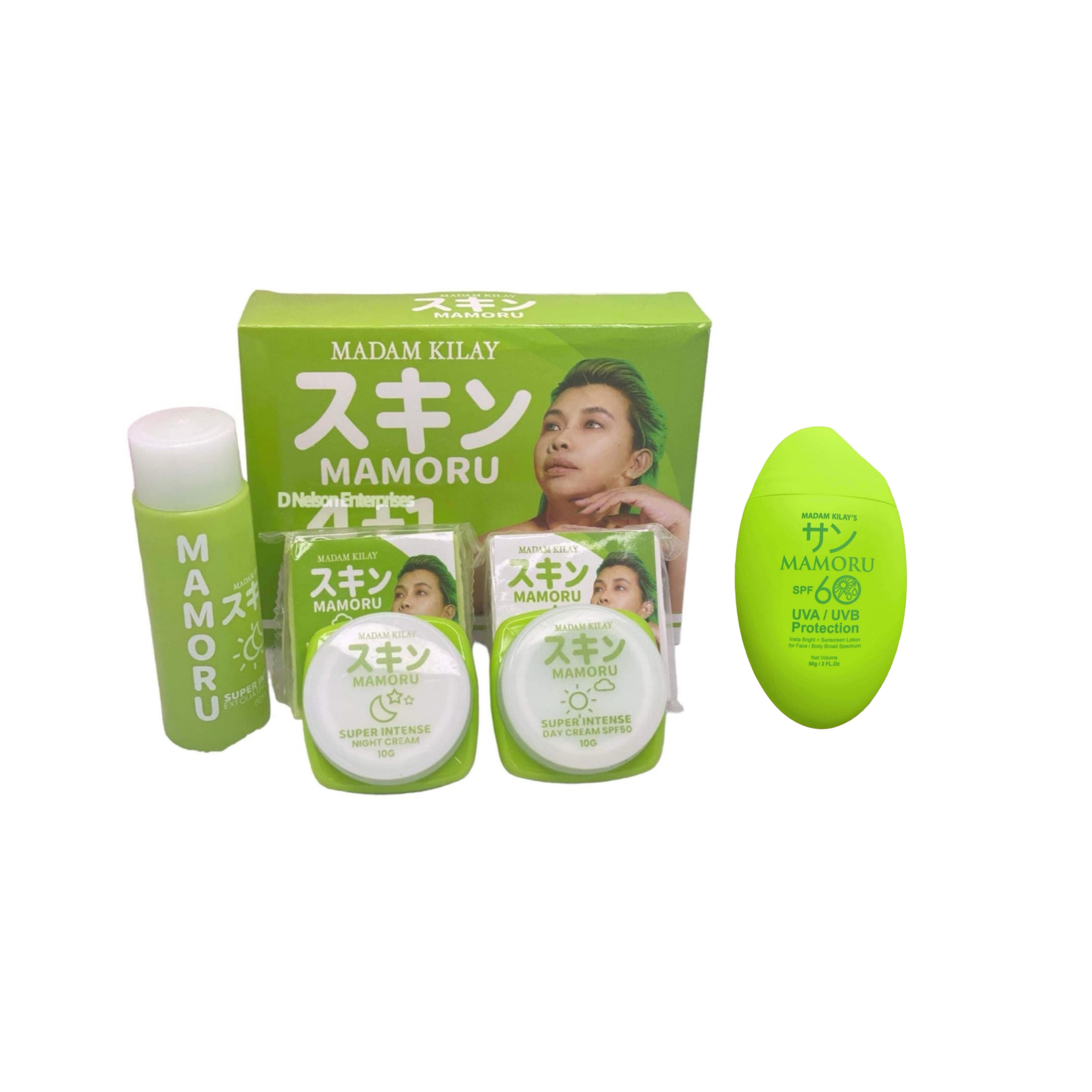 Madam Kilay MAMORU Rejuv Bundle: 4+1 Super Intense Rejuvenating Set & Mamoru SPF 60 Sunscreen Lotion
