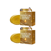 Precious Skin Thailand Gold 24K Whitening Anti-Melasma Collagen Facial Soap, 2 Bars x 50g