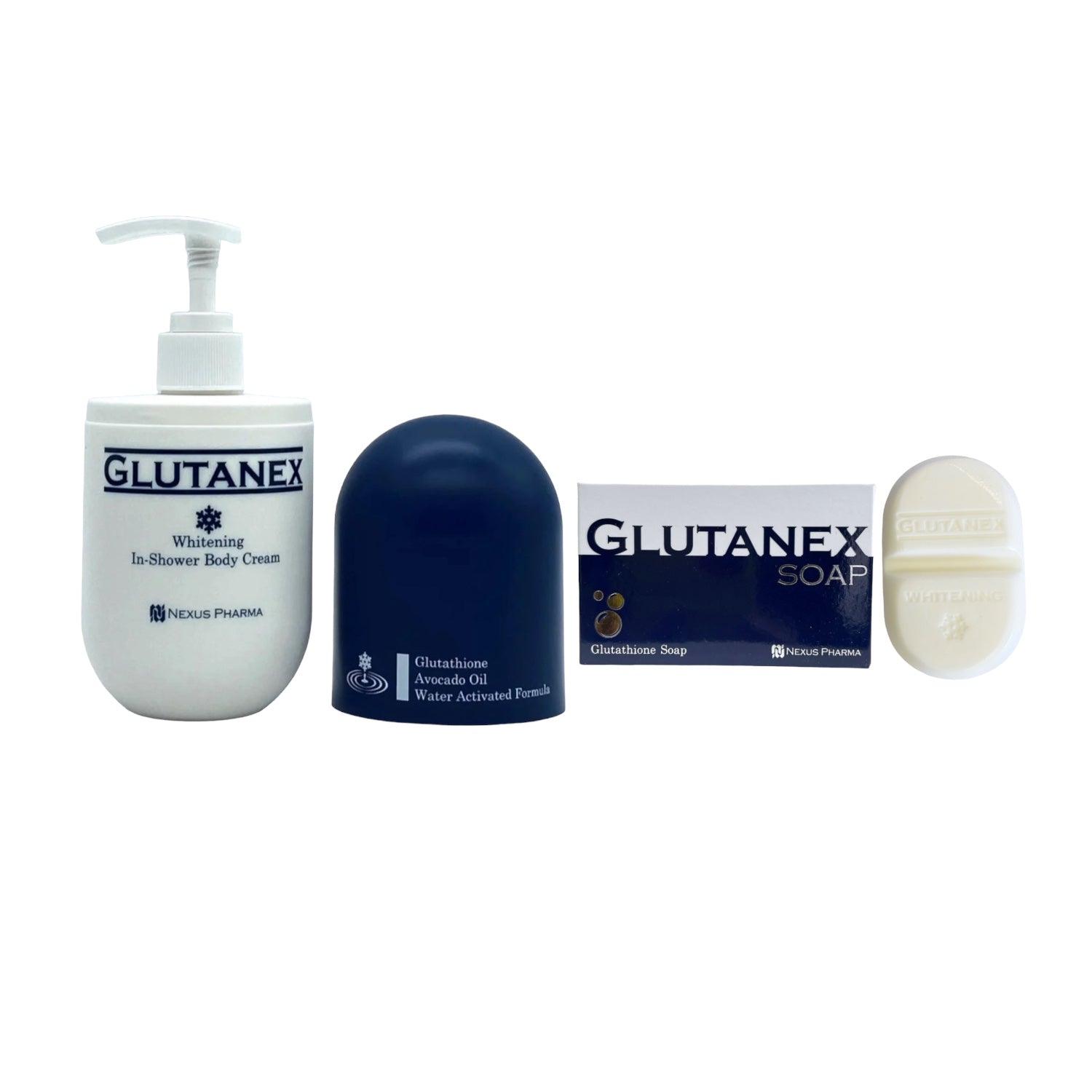 Glutanex In-Shower Body Cream & Glutathione Soap Duo