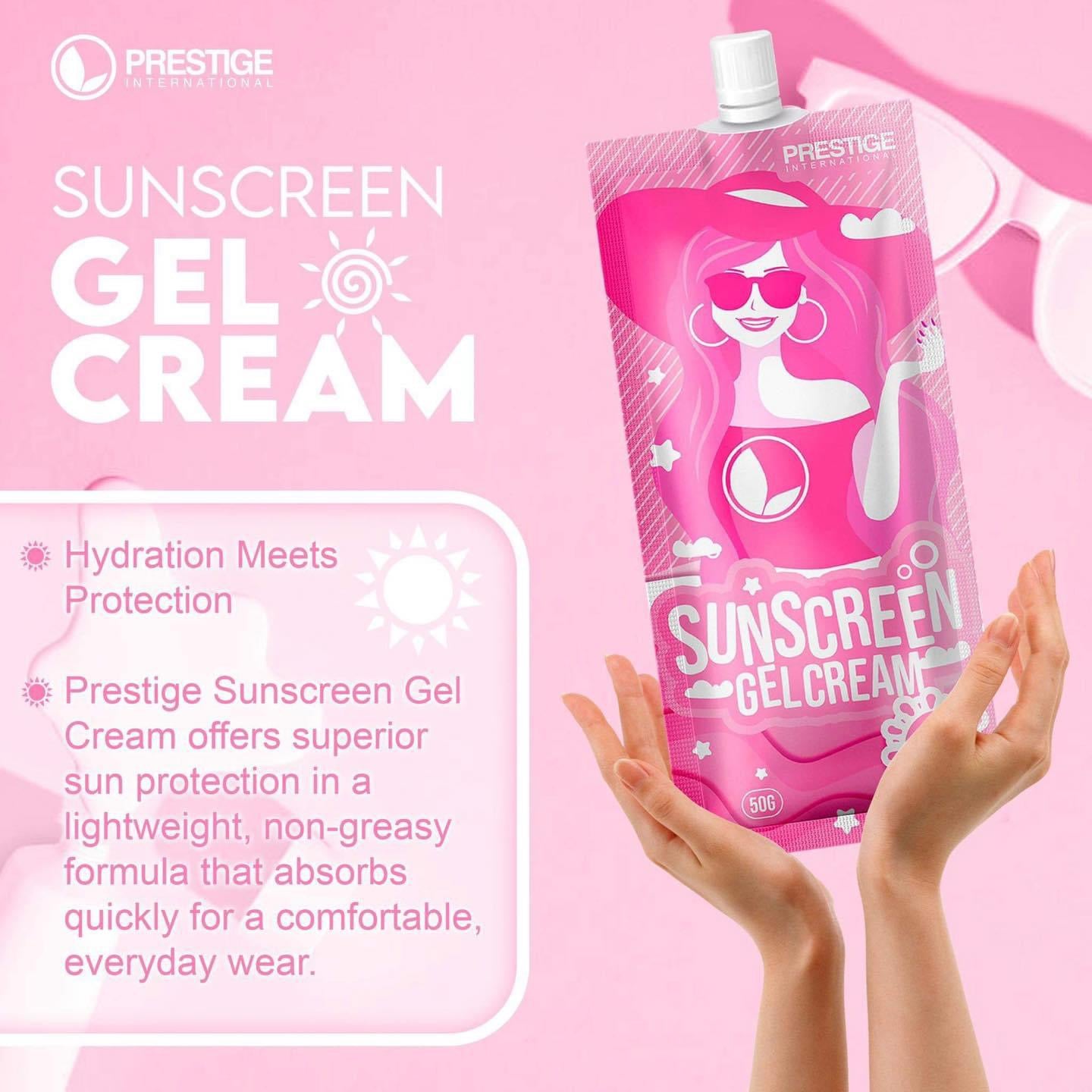Prestige International Bundle: Rejuvenating Plus Set & 50g Sunscreen Gel-Cream