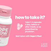 Luna Aura HOPE GLOW Skin Pro Glutathione & Probiotic & Hope C Plus Bundle