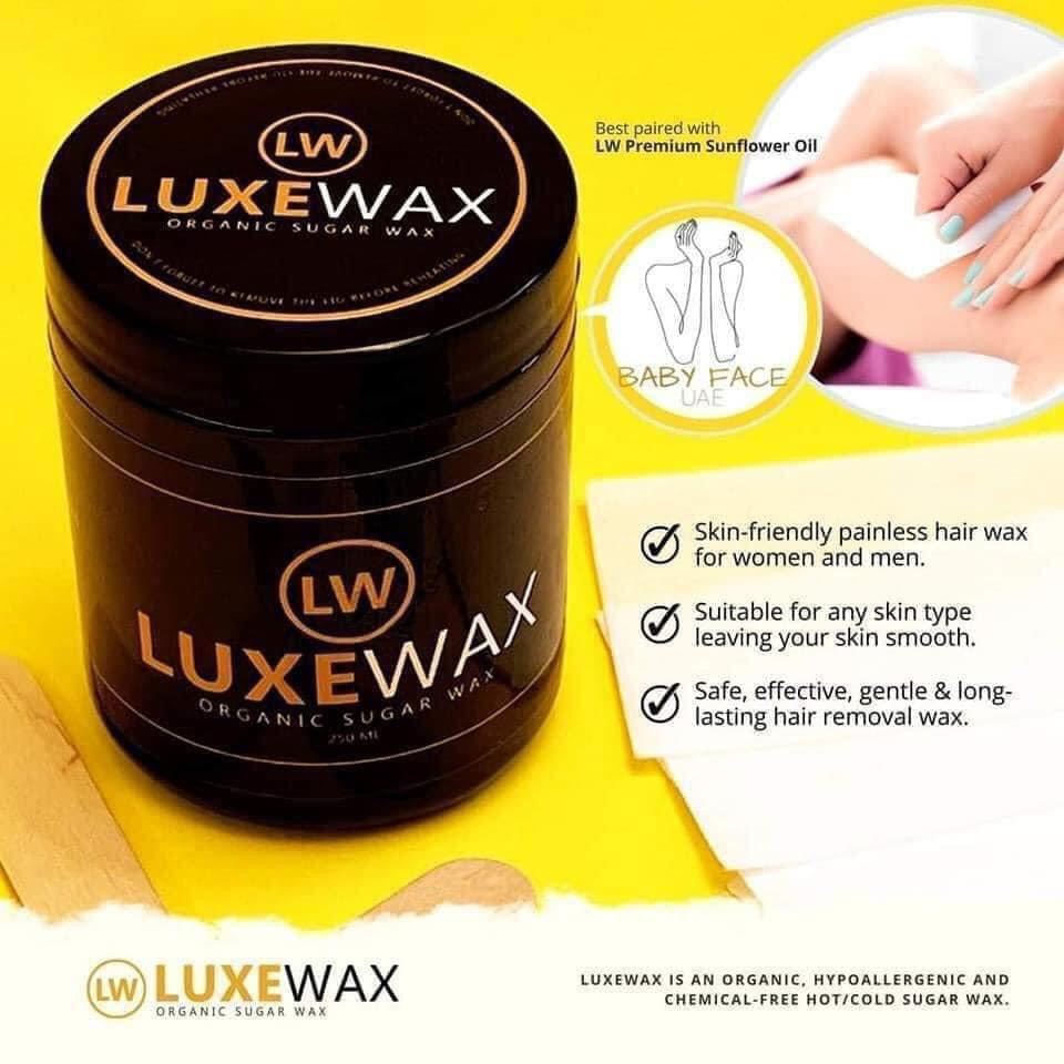 LuxeWax Organic Sugar Wax + SCT Sunflower Oil