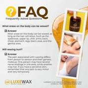 LuxeWax Organic Sugar Wax + SCT Sunflower Oil