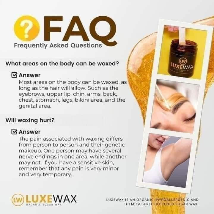 LuxeWax Organic Sugar Wax + SCT Sunflower Oil