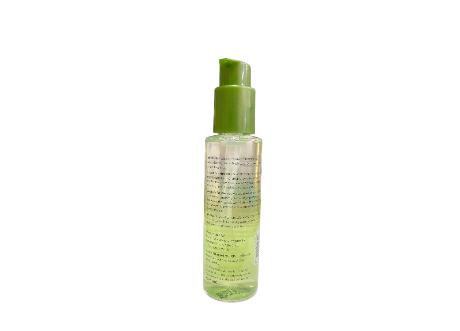 Ashley Shine Hair Serum Luster and Shine, 120ml