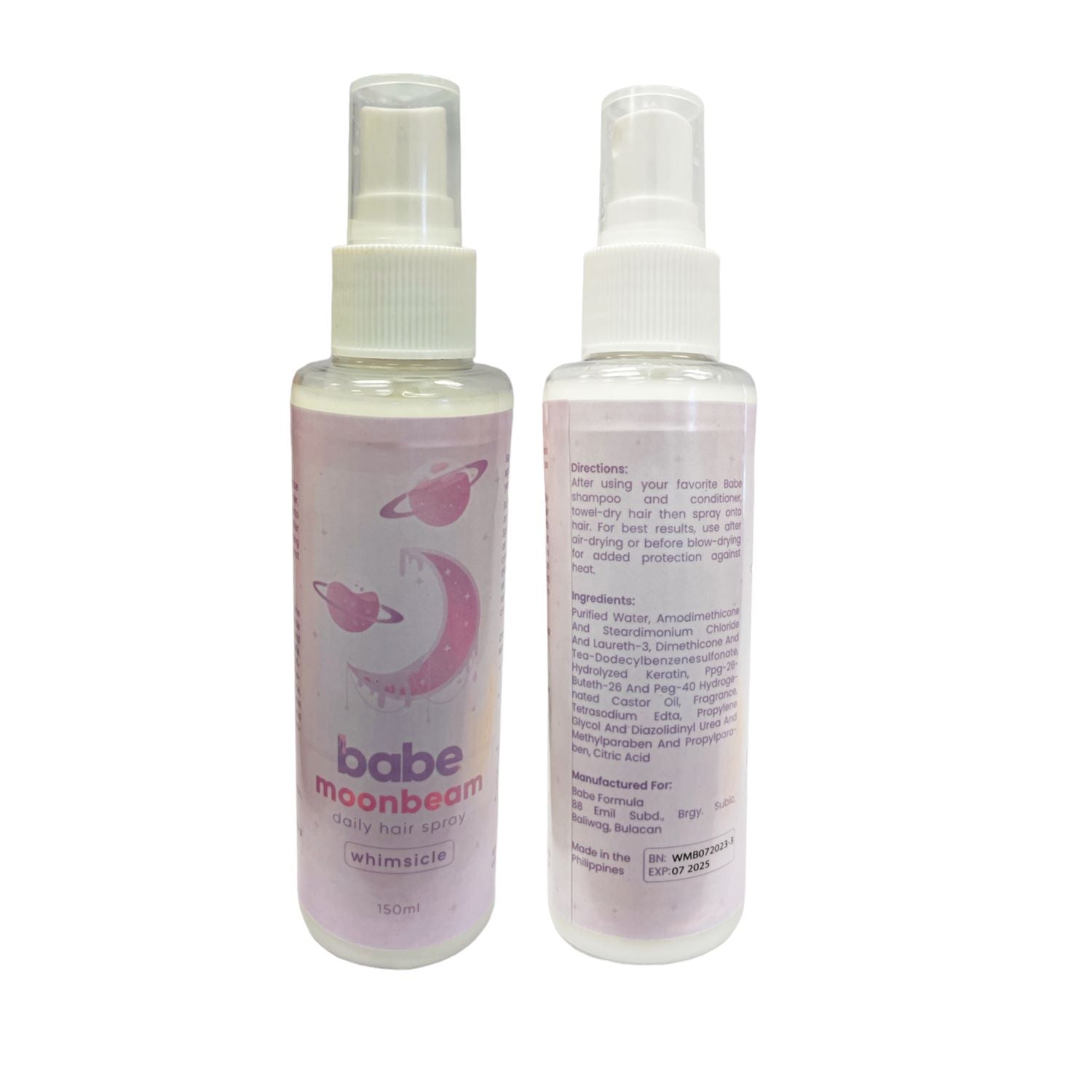 Babe Formula WHIMSICLE Moonbeam Daily Hair Spray, 150ml