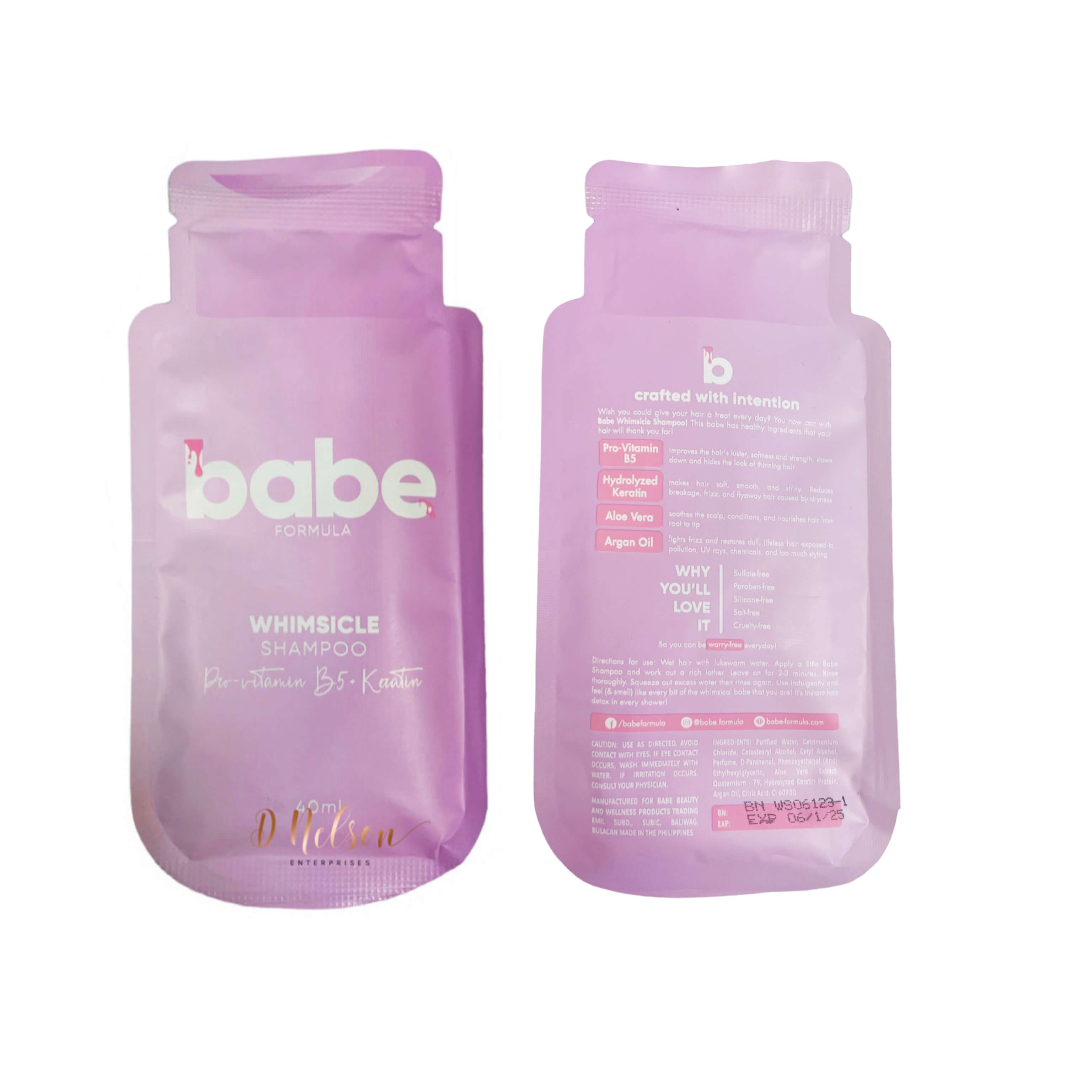 BABE Formula WHIMSICLE Shampoo Sachet 40ml