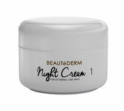 BEAUTEDERM Night Cream #1 20g hydrating skin care formula for overnight nourishment