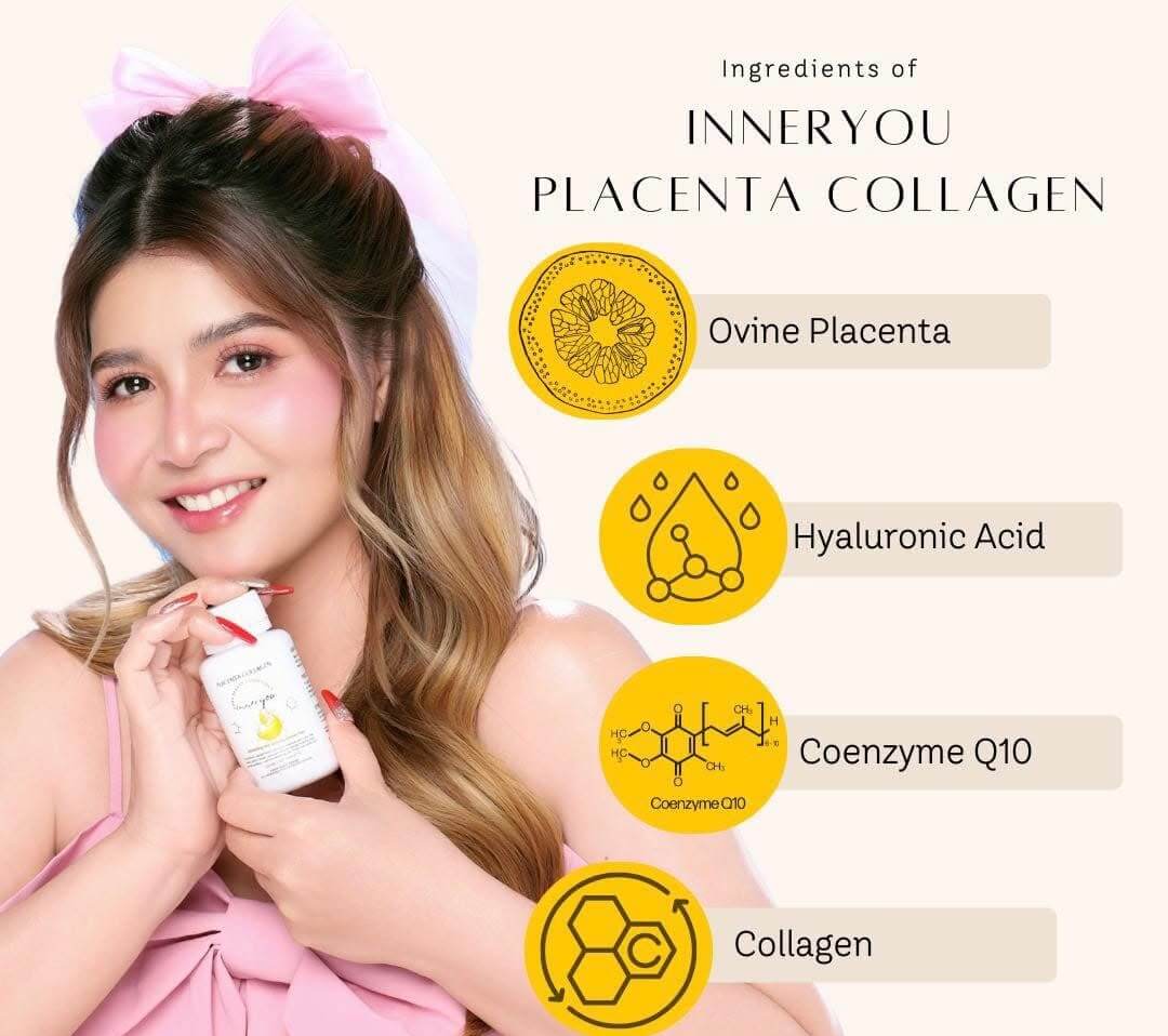 BMRS Beauty Essentials Inner You Placenta Collagen Food Supplement 250mg 120 Tablets suitable for men and women