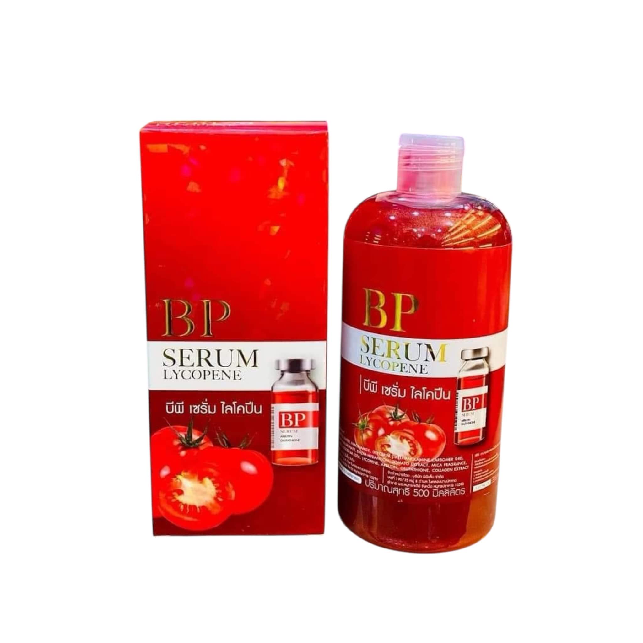BP Serum Lycopene Hydrating Face & Body Serum with Arbutin, Glutathione & Collagen 500ml BP Serum Lycopene Hydrating Face & Body Serum with Arbutin, Glutathione & Collagen 500ml