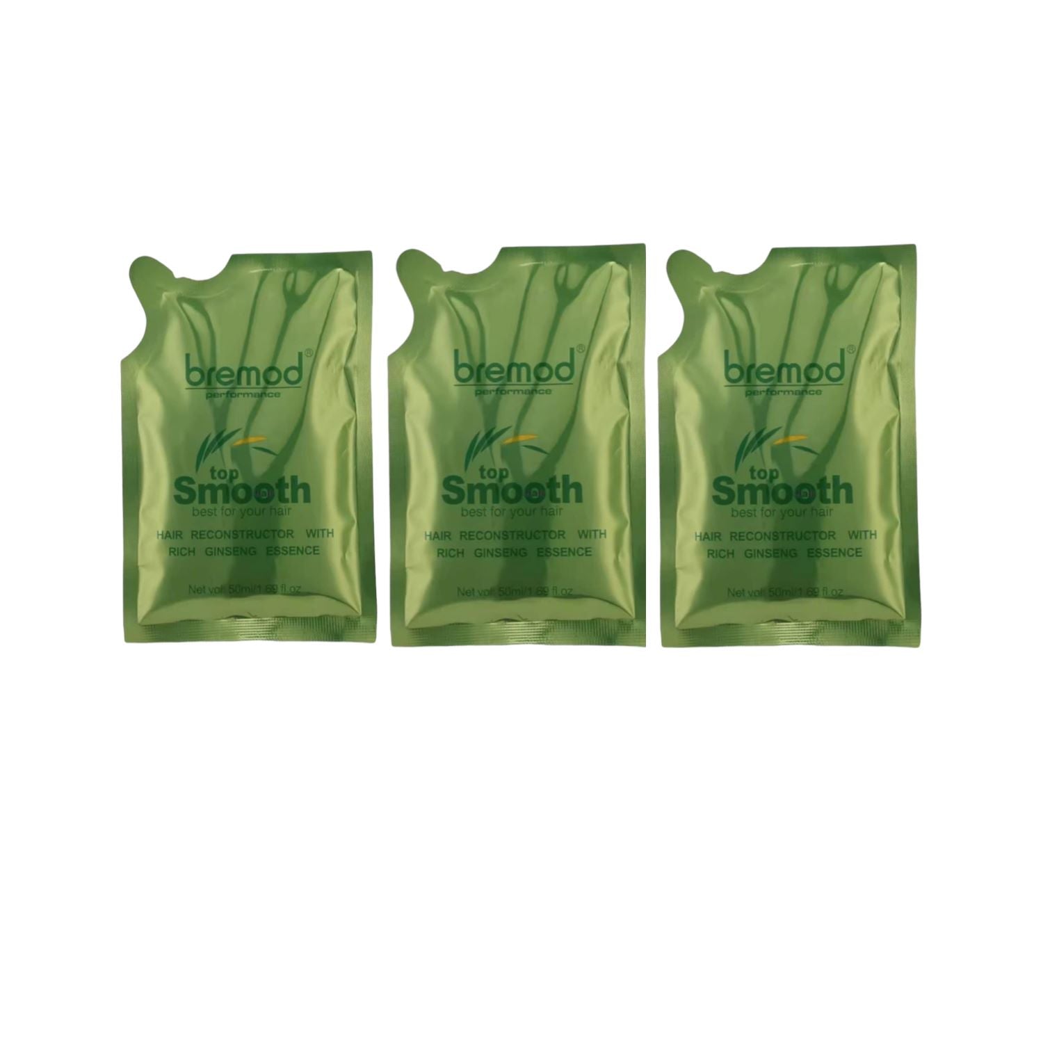 Bremod Top Smooth Hair Reconstructor with Ginseng Essence 3 x 50ml Sachets