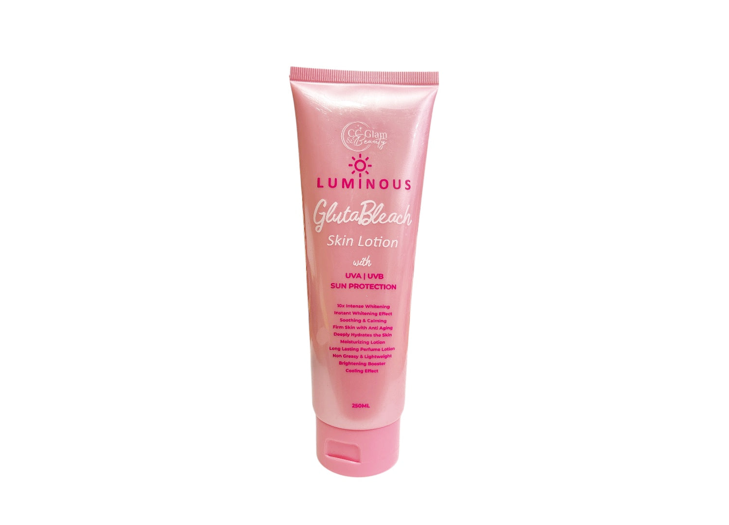 CC Glam by Cris Cosmetics Luminous GlutaBleach Skin Lotion (250ml) - Hydrating and Nourishing Body Care