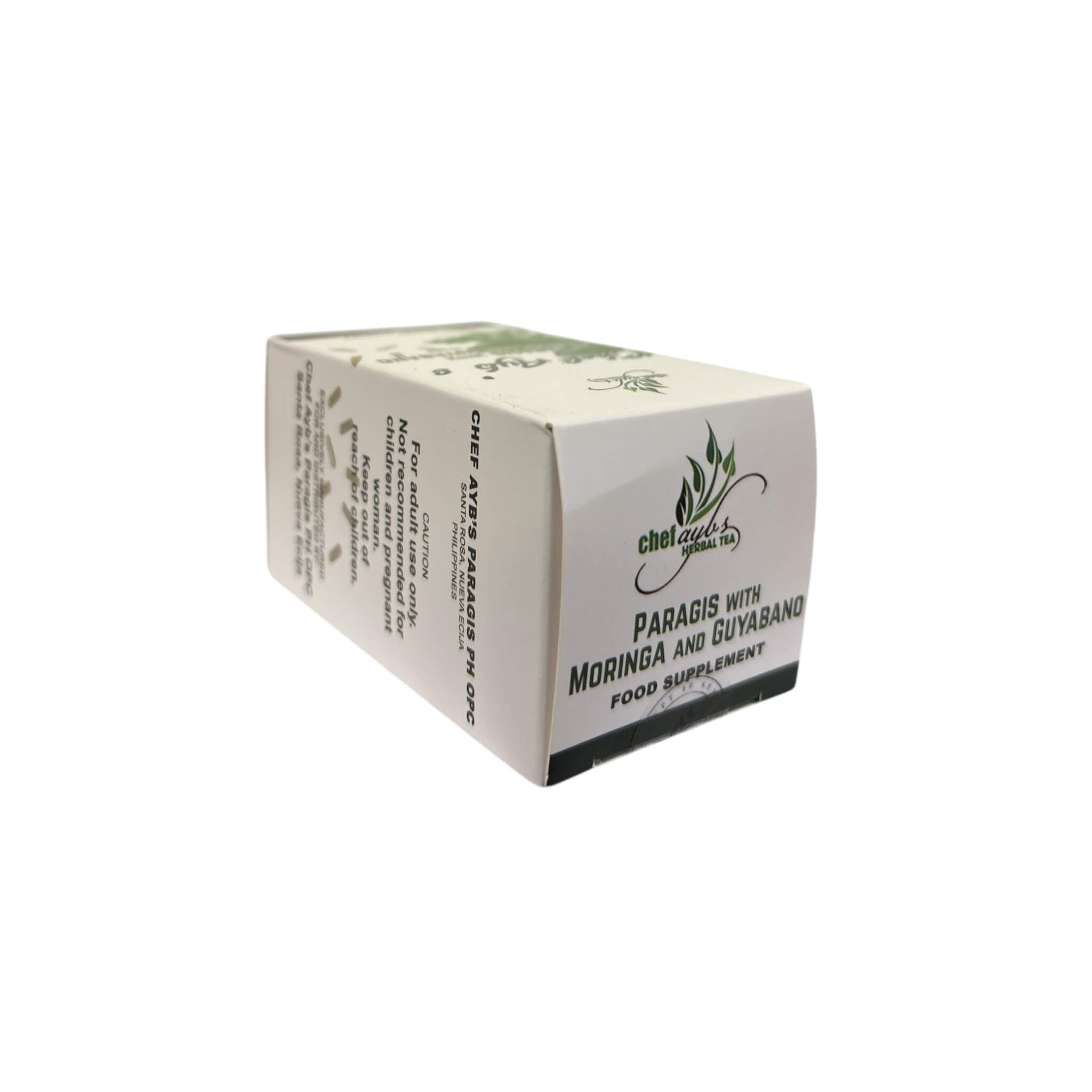 Chef Ayb’s Paragis with Moringa and Guyabano 500mg vegetable capsules for daily use