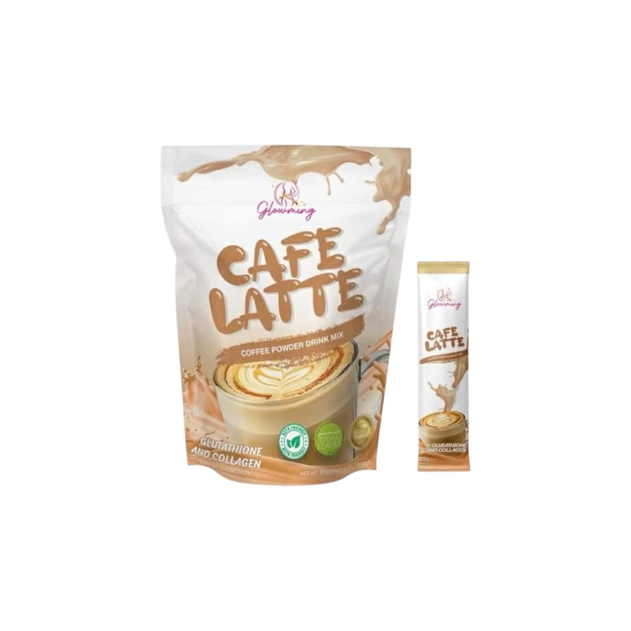 Cris Cosmetics Glowming Caf Latte Coffee Powder Drink Mix - Glutathione & Collagen Blend (20g) Cris Cosmetics Glowming Caf Latte Coffee Powder Drink Mix - Glutathione & Collagen Blend (20g)