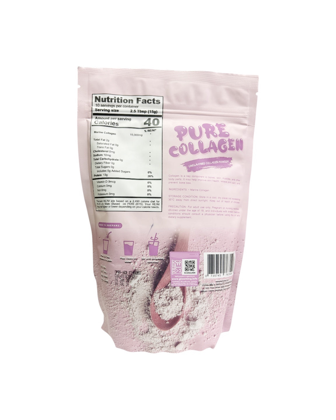 Cris Cosmetics Pure Collagen Unflavored Collagen Powder 150g