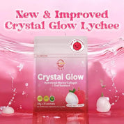 Crystal Glow Lychee Collagen Drink 10 Sachet - New & Improved Formula