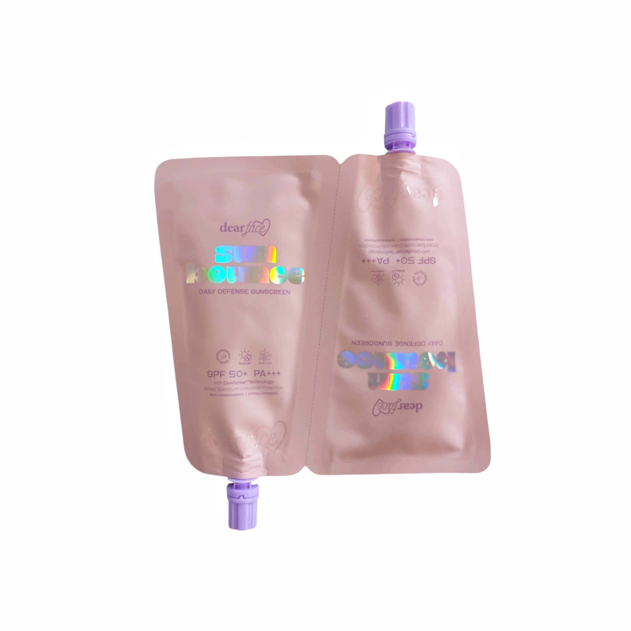 Dear Face Sun Bounce Daily Sunscreen Twin Pack hypoallergenic daily sunblock 30ml x 2