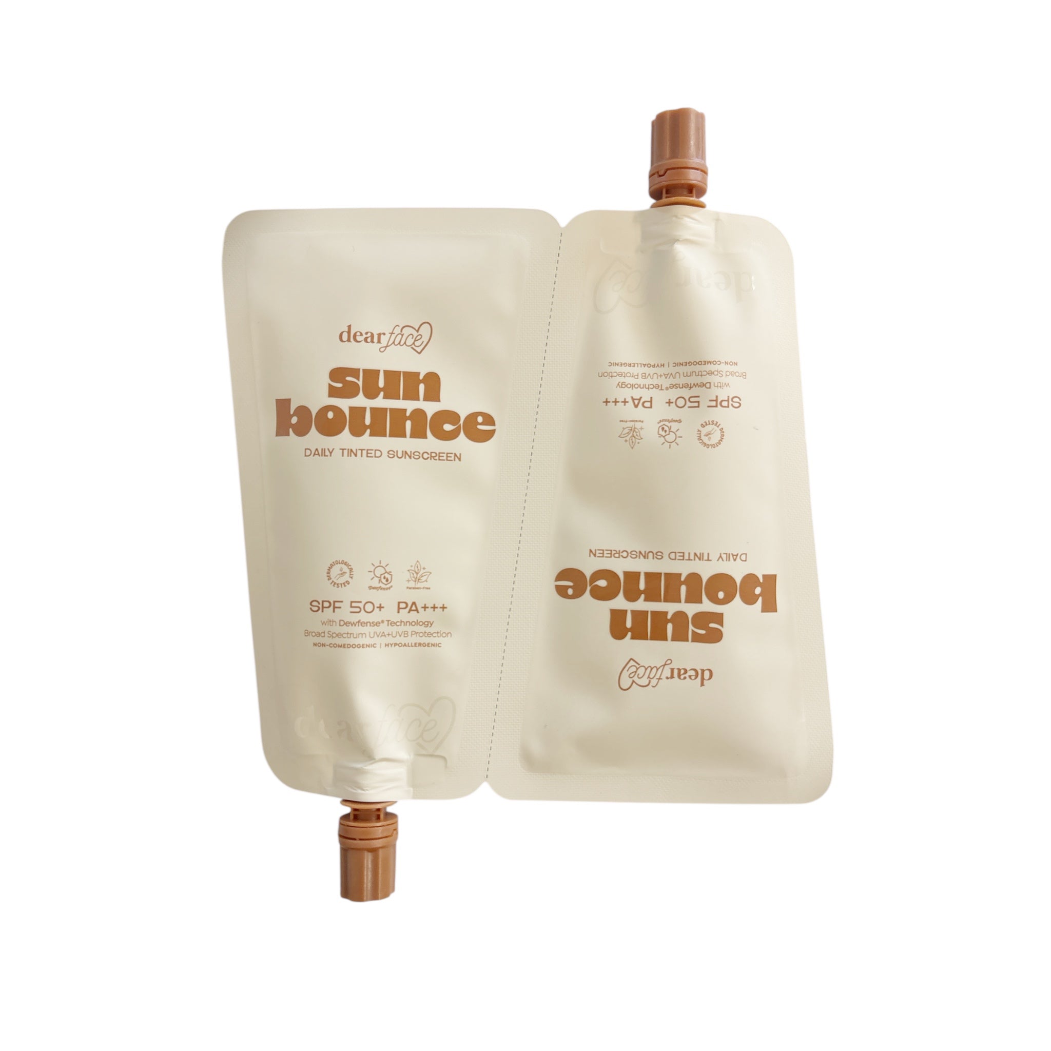 Dear Face Sun Bounce Daily Sunscreen Twin Pack non comedogenic formula 30ml x 2