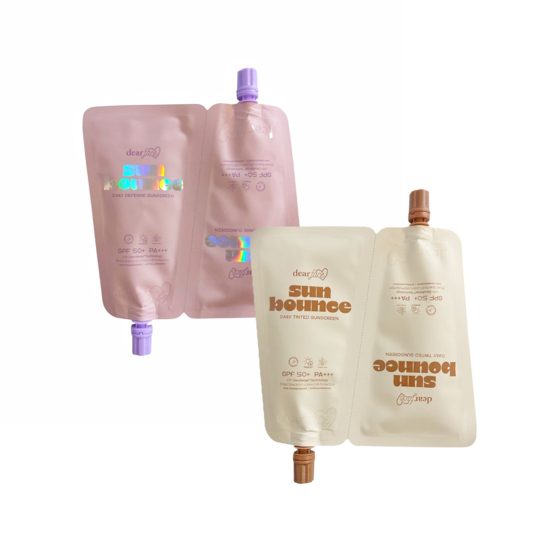 FACE THE SUN ユニバラキドロ ホシ Dear Face Sun Bounce Daily Sunscreen Twin Pack with Dewfense