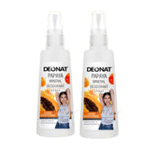 2 Bottles Deonat Mineral Deodorant PAPAYA Underarm Spray