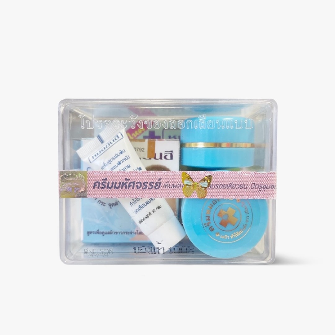 フェイスクリーム Dr Yanhee Blue Set Dr. Yanhee - Melasma Treatment Facial Set - BLUE SET – My
