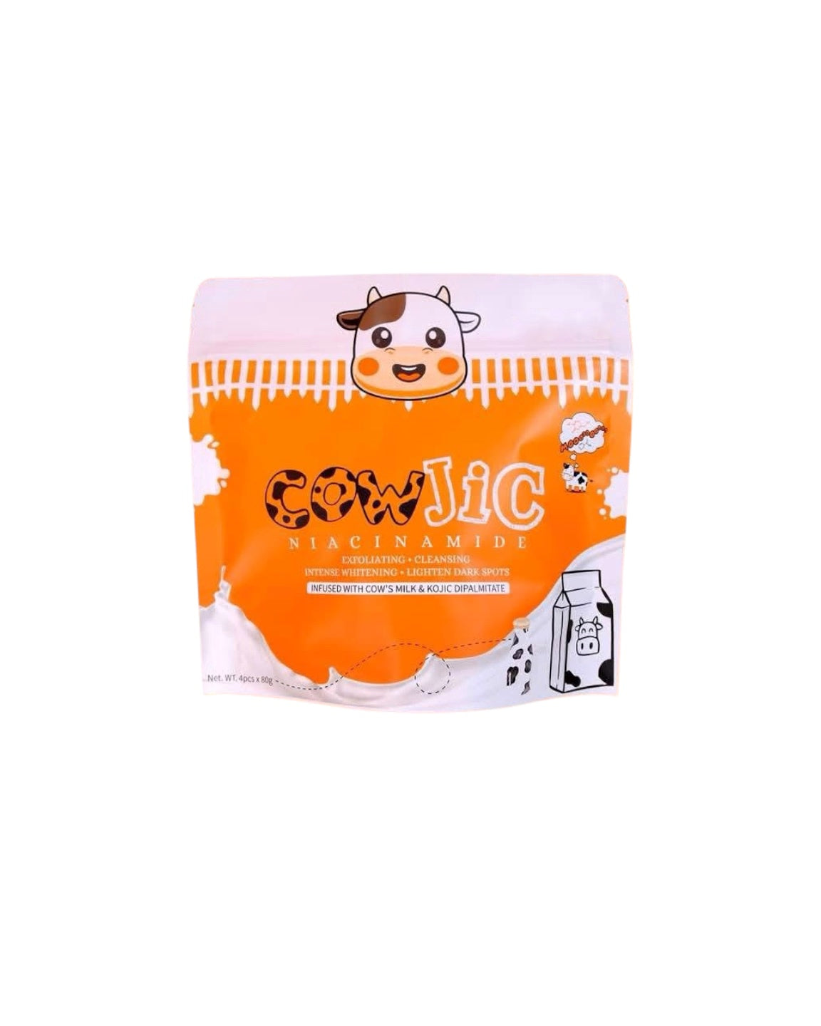 Formulove Cowjic Niacinamide Soap – 4 Bars for Daily Skin Care & Hydration