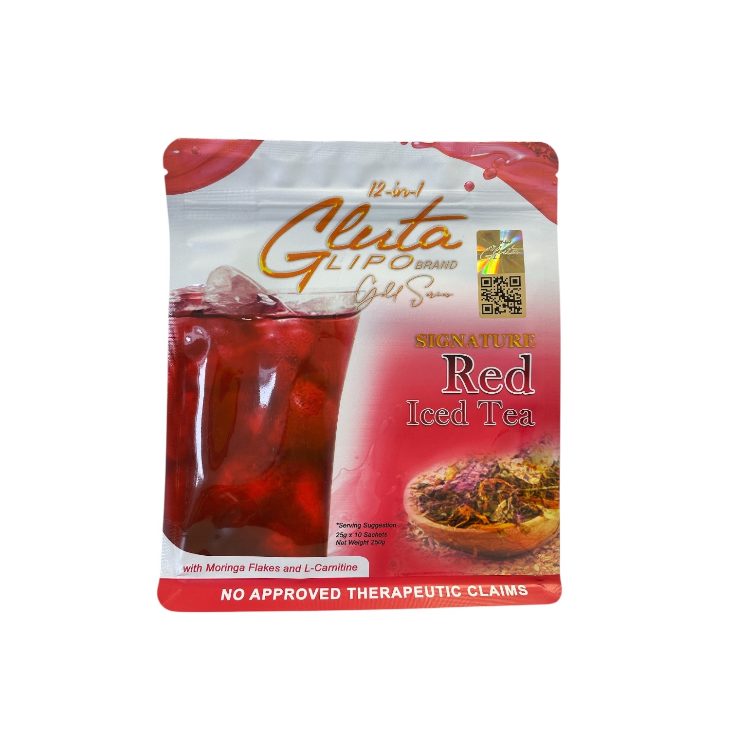 GlutaLipo Gold Series Red Iced Tea Flavor, 10 Sachets GlutaLipo Gold Series Red Iced Tea Flavor, 10 Sachets