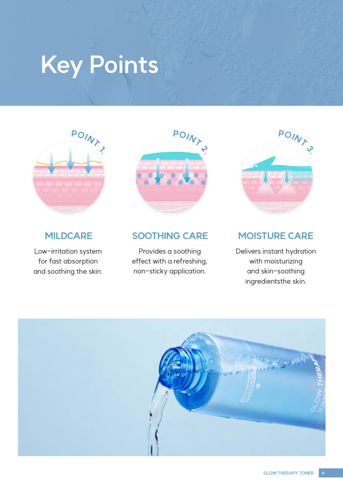 Daily use Glutanex Glow Therapy Toner for skin hydration and nourishment