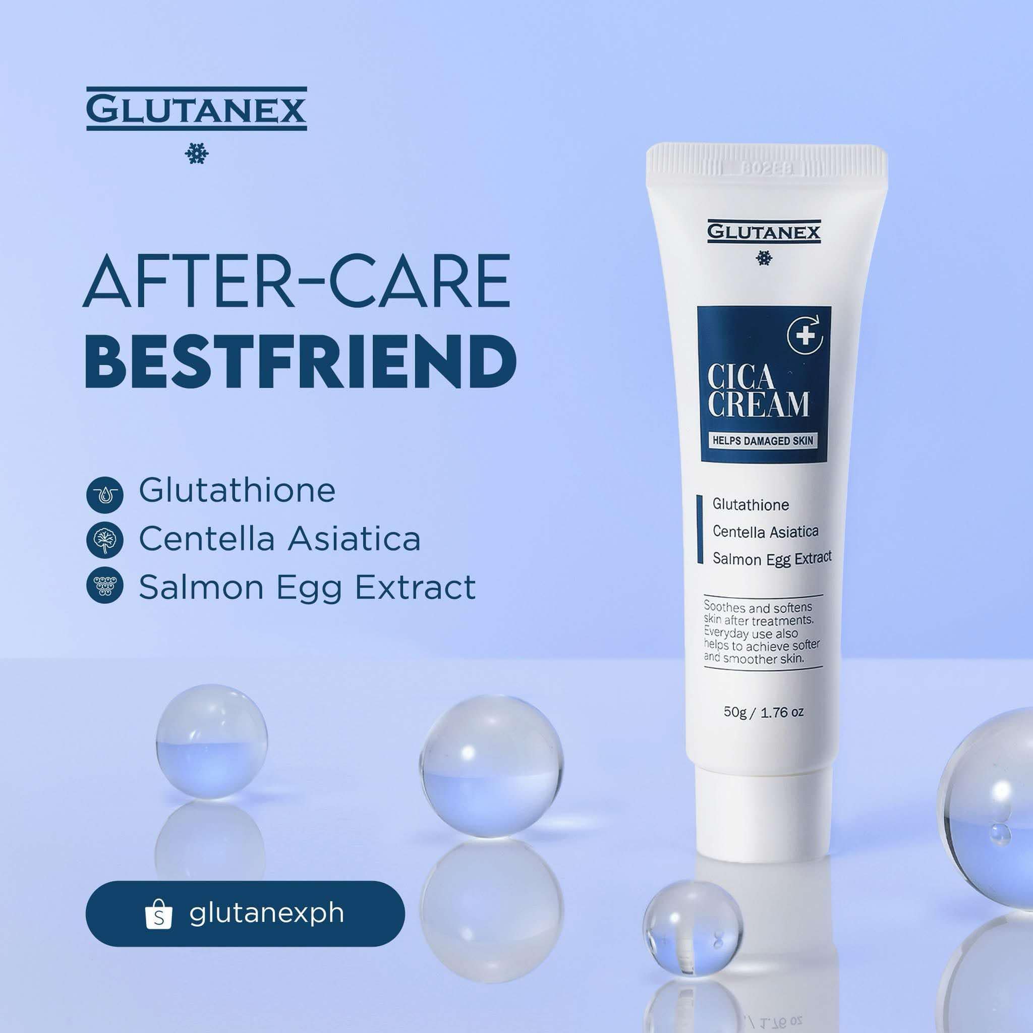 After treatment cream Glutatex Cica Cream 50g for gentle skin support