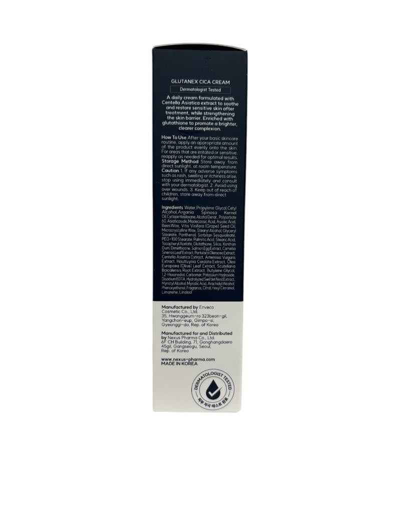Skin comfort and nourishment with Glutatex Cica Cream for sensitive skin