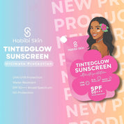 Habibi Skin Tinted Glow Sunscreen enhances natural skin finish