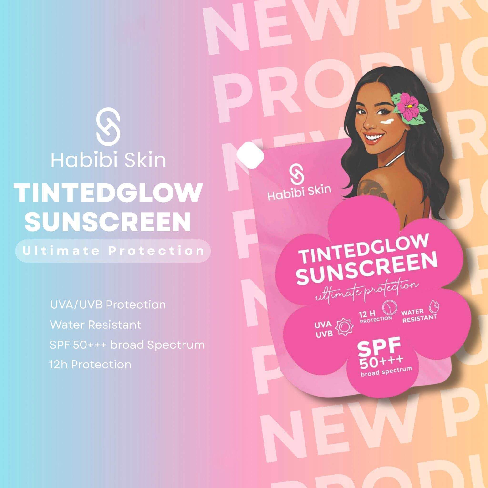 Habibi Skin Tinted Glow Sunscreen enhances natural skin finish