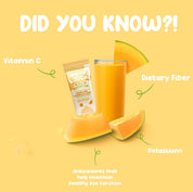 BLOOM GLEAM Milky Melon Collagen Drink packaging – 10 sachets