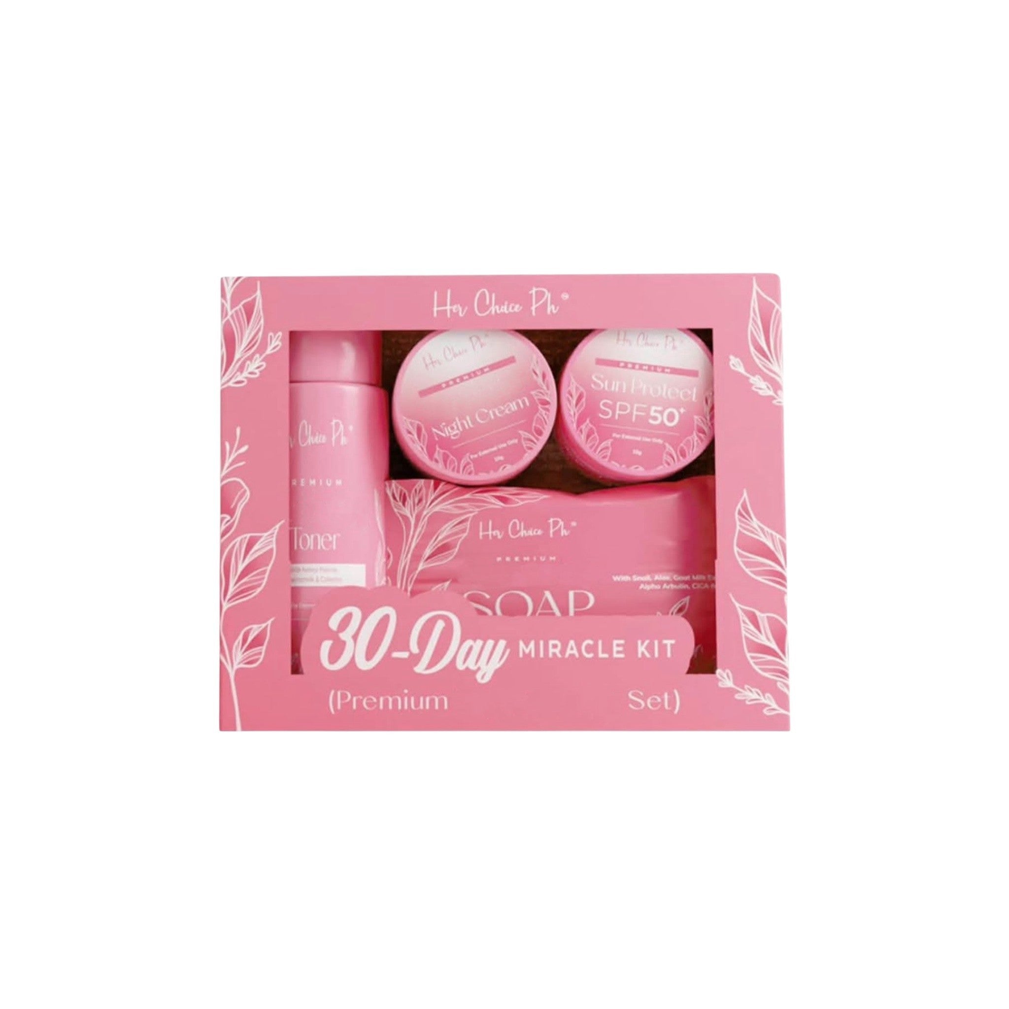 Her Choice PH 30-Day Miracle Kit premium rejuvenating set for healthy glowing skin