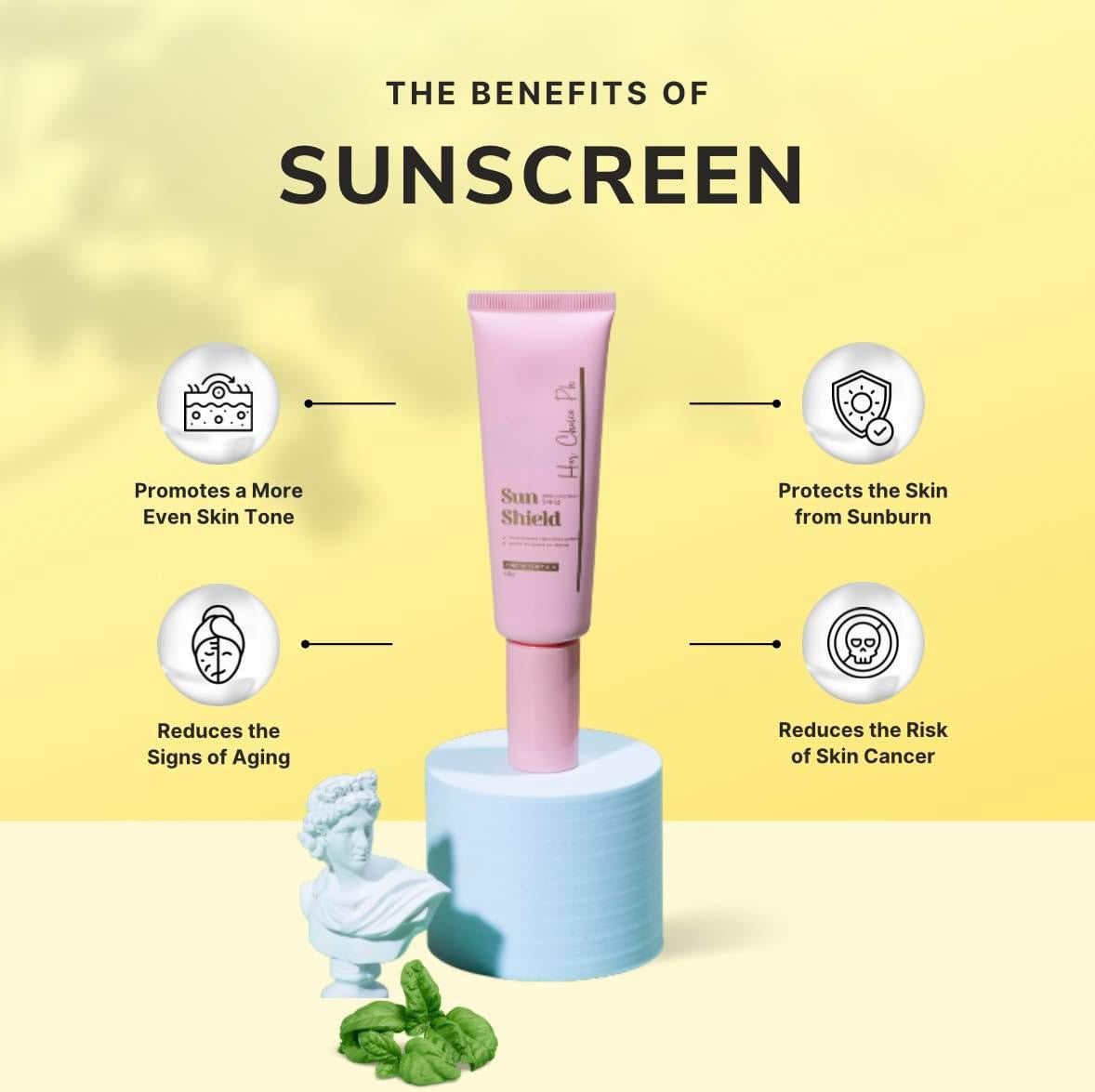 Her Choice PH Set P Intensive Soap, PEKAS Cream and Sun Shield SPF50 with daily sun protection