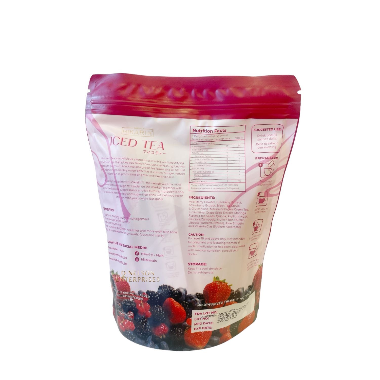 Hikari Iced Tea Mixed Berries by Beauty & U