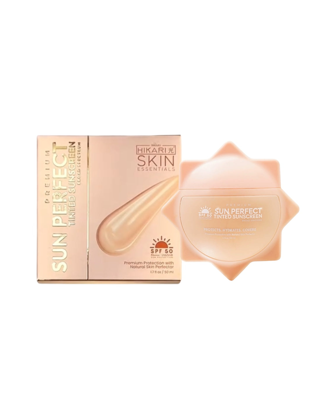 Hikari Skin Essentials Premium Tinted Sun Perfect Sunscreen SPF 50 -  50ml