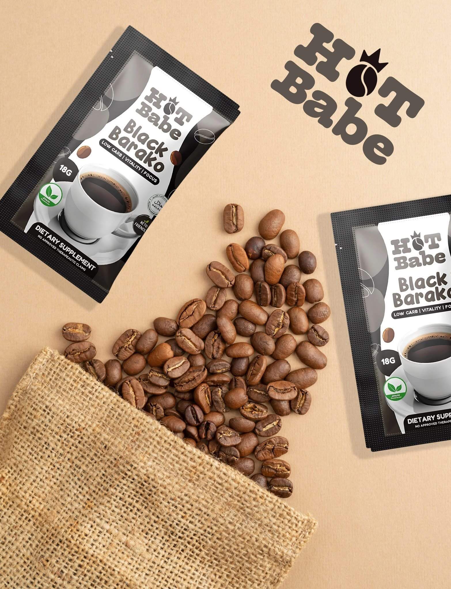 Premium Barako coffee mix by Hot Babe, 10 sachets for a rich taste
