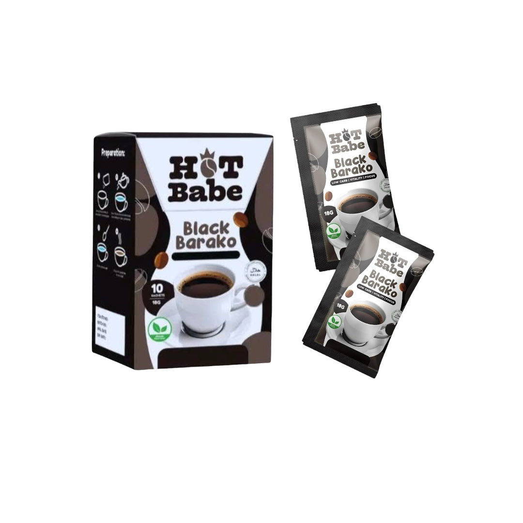 Hot Babe Black Barako Coffee, 10 Sachets, strong and rich blend by Kiray Celis
