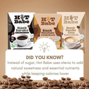 Smooth and creamy Hot Babe Black Macchiato coffee