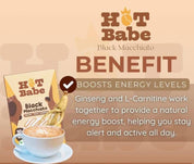 Aromatic black macchiato coffee from Hot Babe, 10 sachets