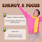 Hubbybee Fit 16 in 1 Coffee - 18g x 10 Sachets | Premium Coffee Blend